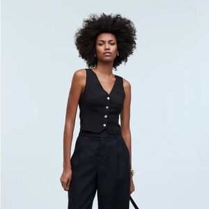 Madewell Katrina Cropped Vest Top, Size 4! 🖤